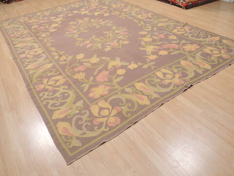 Kilim Brown Flat Woven 811 X 124  Area Rug 100-110592 Image 4