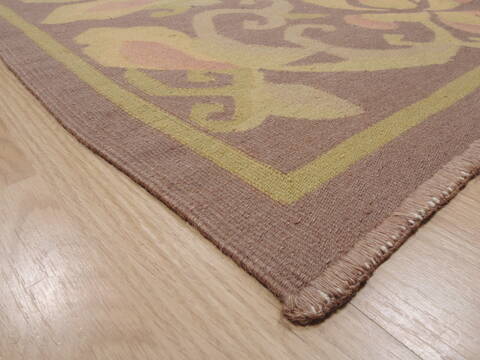 Kilim Brown Flat Woven 811 X 124  Area Rug 100-110592 Image 5