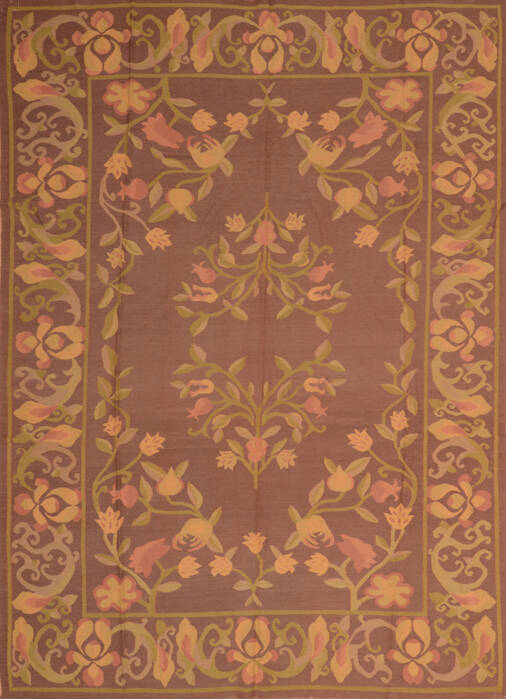 Kilim Brown Flat Woven 811 X 124  Area Rug 100-110592 Image 0
