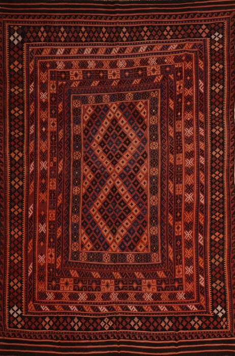 Kilim Red Flat Woven 88 X 135  Area Rug 253-110594 Image 0