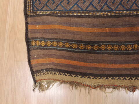 Kilim Brown Flat Woven 54 X 92  Area Rug 100-110595 Image 5