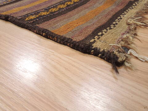 Kilim Brown Flat Woven 54 X 92  Area Rug 100-110595 Image 6