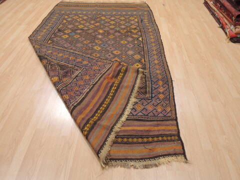 Kilim Brown Flat Woven 54 X 92  Area Rug 100-110595 Image 7
