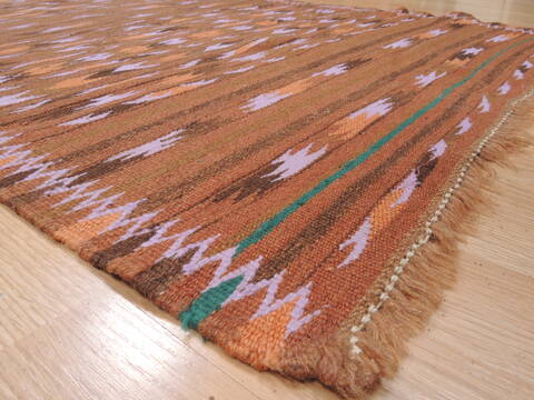 Kilim Brown Flat Woven 31 X 53  Area Rug 100-110609 Image 4