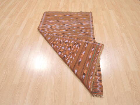 Kilim Brown Flat Woven 31 X 53  Area Rug 100-110609 Image 5