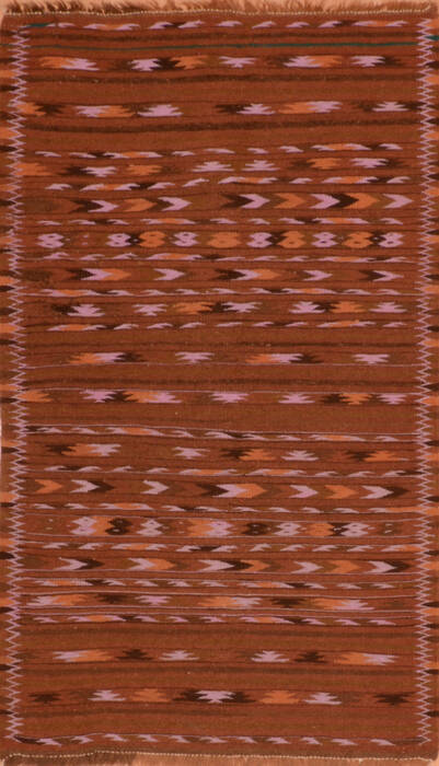 Kilim Brown Flat Woven 31 X 53  Area Rug 100-110609 Image 0