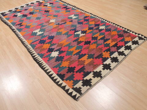 Kilim Red Flat Woven 410 X 92  Area Rug 100-110610 Image 3