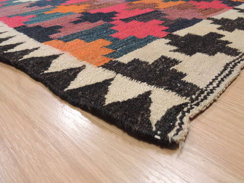 Kilim Red Flat Woven 410 X 92  Area Rug 100-110610 Image 4