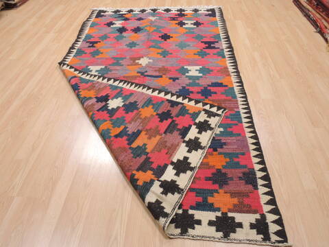 Kilim Red Flat Woven 410 X 92  Area Rug 100-110610 Image 5