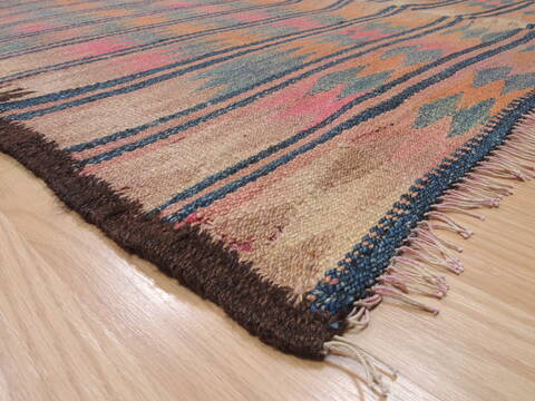 Kilim Purple Runner Flat Woven 47 X 101  Area Rug 100-110612 Image 4