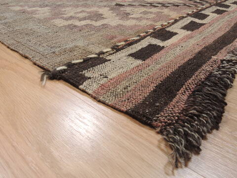 Kilim Brown Flat Woven 51 X 73  Area Rug 100-110615 Image 5