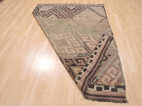 Kilim Brown Flat Woven 51 X 73  Area Rug 100-110615 Image 6