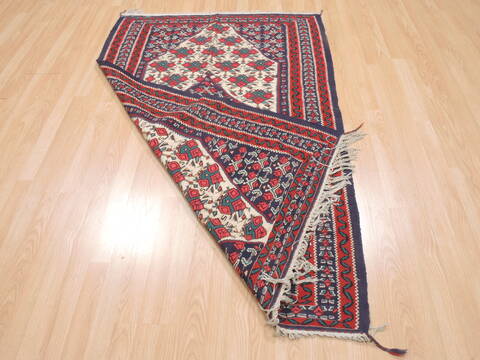 Kilim Red Flat Woven 39 X 59  Area Rug 100-110619 Image 5