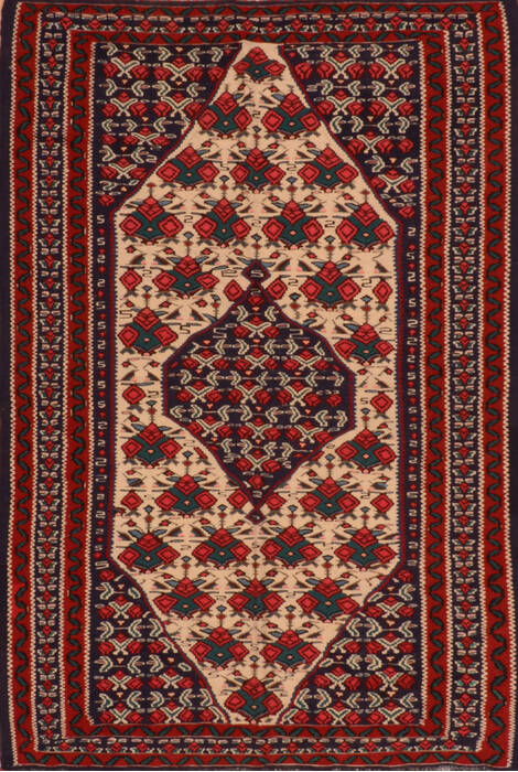 Kilim Red Flat Woven 39 X 59  Area Rug 100-110619 Image 0