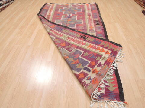 Kilim Red Flat Woven 48 X 92  Area Rug 100-110621 Image 5
