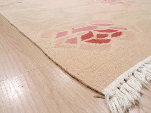 Kilim Beige Flat Woven 811 X 1110  Area Rug 100-110622 Image 4