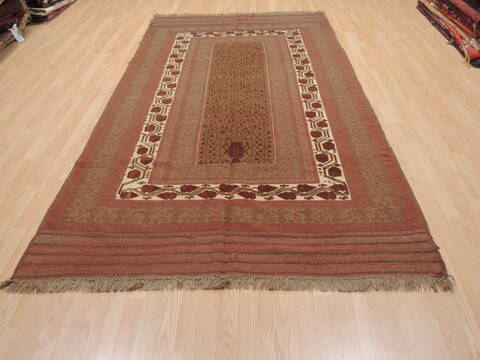 Kilim Brown Runner Flat Woven 53 X 96  Area Rug 100-110624 Image 1