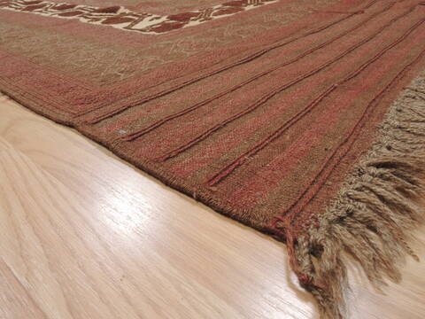 Kilim Brown Runner Flat Woven 53 X 96  Area Rug 100-110624 Image 4