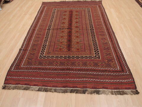 Kilim Red Flat Woven 51 X 85  Area Rug 100-110625 Image 1