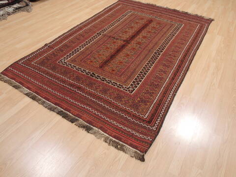 Kilim Red Flat Woven 51 X 85  Area Rug 100-110625 Image 2