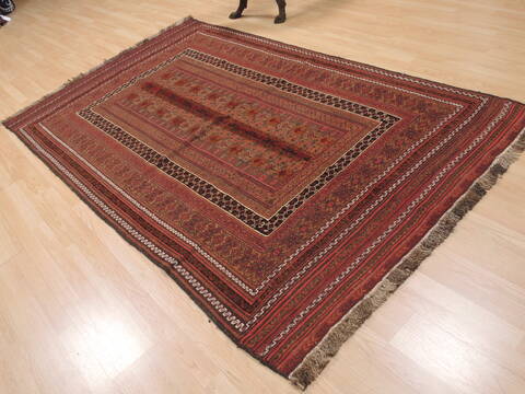 Kilim Red Flat Woven 51 X 85  Area Rug 100-110625 Image 3