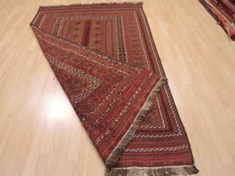 Kilim Red Flat Woven 51 X 85  Area Rug 100-110625 Image 7