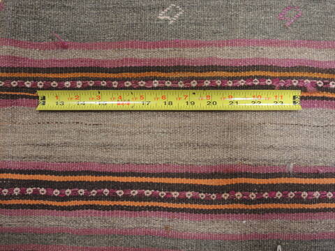 Kilim Red Runner Flat Woven 46 X 103  Area Rug 100-110626 Image 6