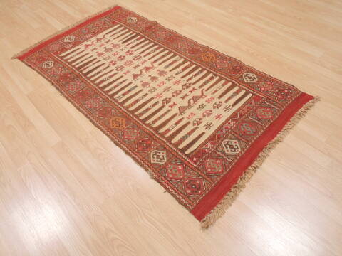 Kilim Red Flat Woven 211 X 54  Area Rug 100-110639 Image 3