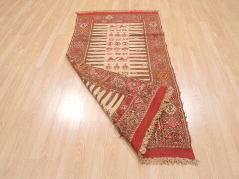 Kilim Red Flat Woven 211 X 54  Area Rug 100-110639 Image 7