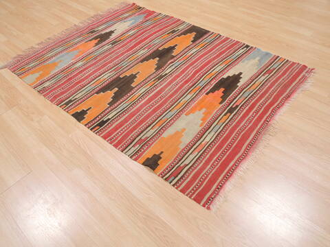 Kilim Red Flat Woven 310 X 510  Area Rug 100-110640 Image 3