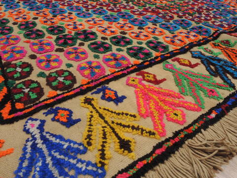 Kilim Multicolor Flat Woven 48 X 71  Area Rug 100-110641 Image 7