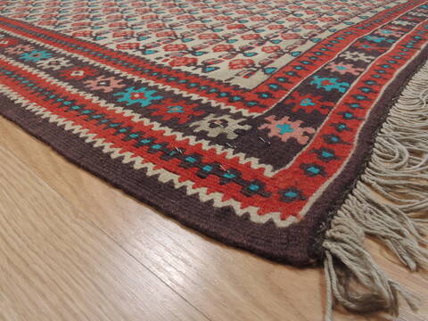 Kilim Red Flat Woven 35 X 410  Area Rug 100-110645 Image 4