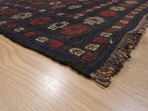 Kilim Blue Square Flat Woven 39 X 41  Area Rug 100-110646 Image 5