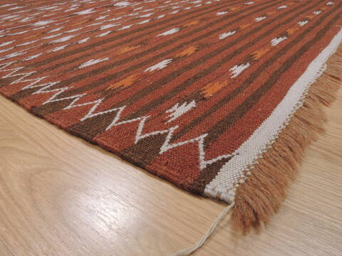 Kilim Brown Flat Woven 37 X 64  Area Rug 100-110647 Image 4