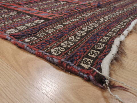 Kilim Red Square Flat Woven 39 X 46  Area Rug 100-110648 Image 4