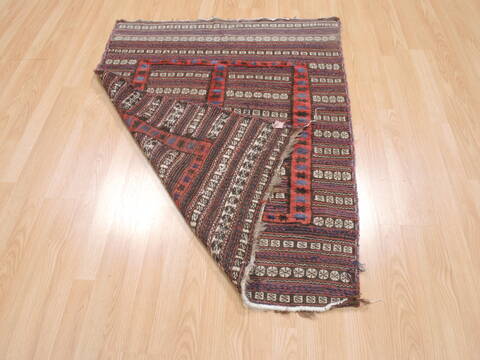 Kilim Red Square Flat Woven 39 X 46  Area Rug 100-110648 Image 6