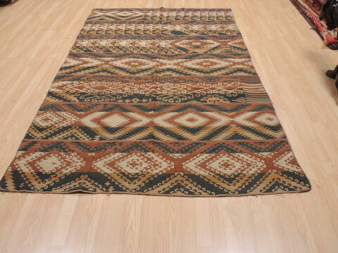 Kilim Brown Flat Woven 52 X 83  Area Rug 100-110663 Image 1