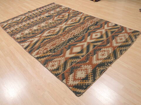 Kilim Brown Flat Woven 52 X 83  Area Rug 100-110663 Image 4