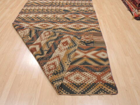 Kilim Brown Flat Woven 52 X 83  Area Rug 100-110663 Image 6