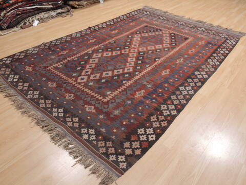 Kilim Blue Flat Woven 66 X 95  Area Rug 100-110666 Image 2