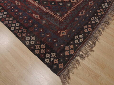 Kilim Blue Flat Woven 66 X 95  Area Rug 100-110666 Image 4