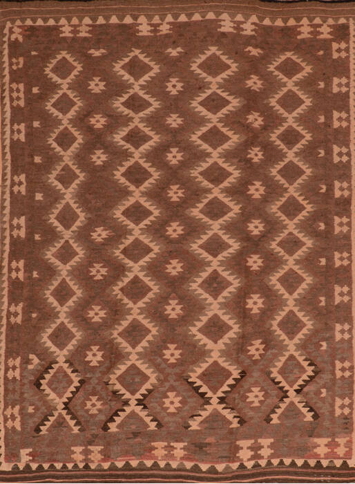 Kilim Brown Flat Woven 67 X 88  Area Rug 100-110670 Image 0