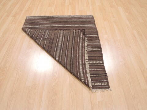 Kilim Brown Flat Woven 311 X 48  Area Rug 100-110673 Image 5