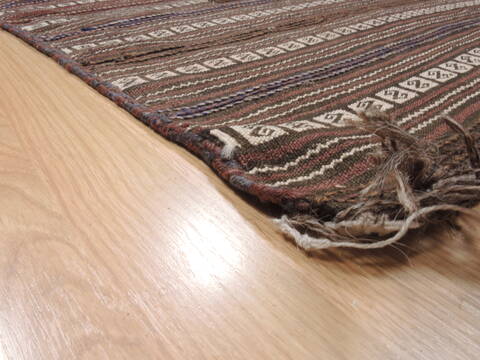 Kilim Brown Flat Woven 41 X 52  Area Rug 100-110676 Image 4