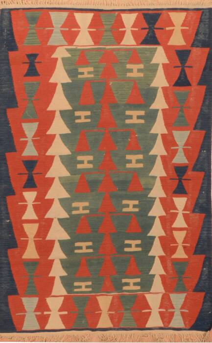Kilim Blue Flat Woven 38 X 510  Area Rug 100-110686 Image 0