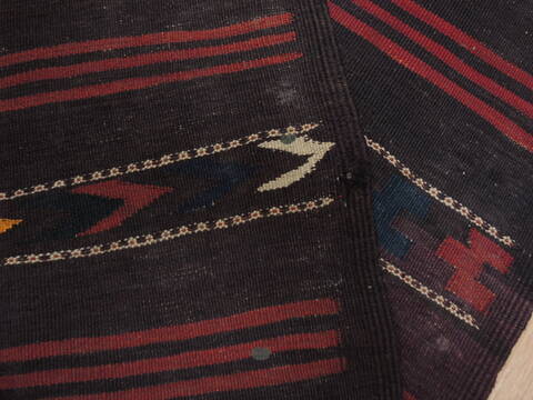 Kilim Blue Runner Flat Woven 44 X 135  Area Rug 100-110689 Image 9