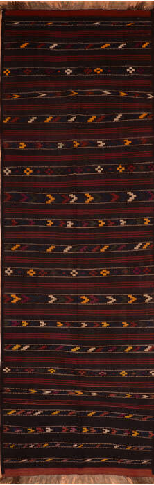 Kilim Blue Runner Flat Woven 44 X 135  Area Rug 100-110689 Image 0