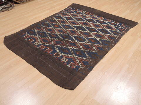 Kilim Brown Flat Woven 411 X 69  Area Rug 100-110690 Image 2