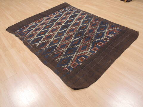 Kilim Brown Flat Woven 411 X 69  Area Rug 100-110690 Image 3