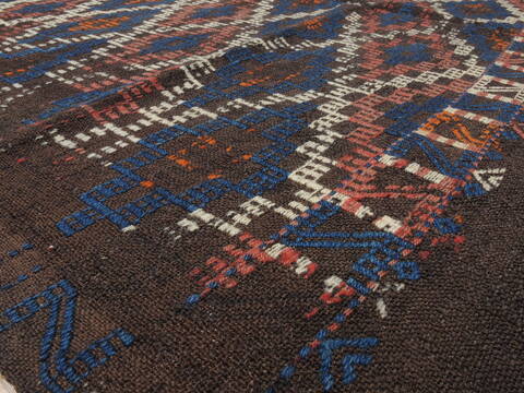 Kilim Brown Flat Woven 411 X 69  Area Rug 100-110690 Image 4